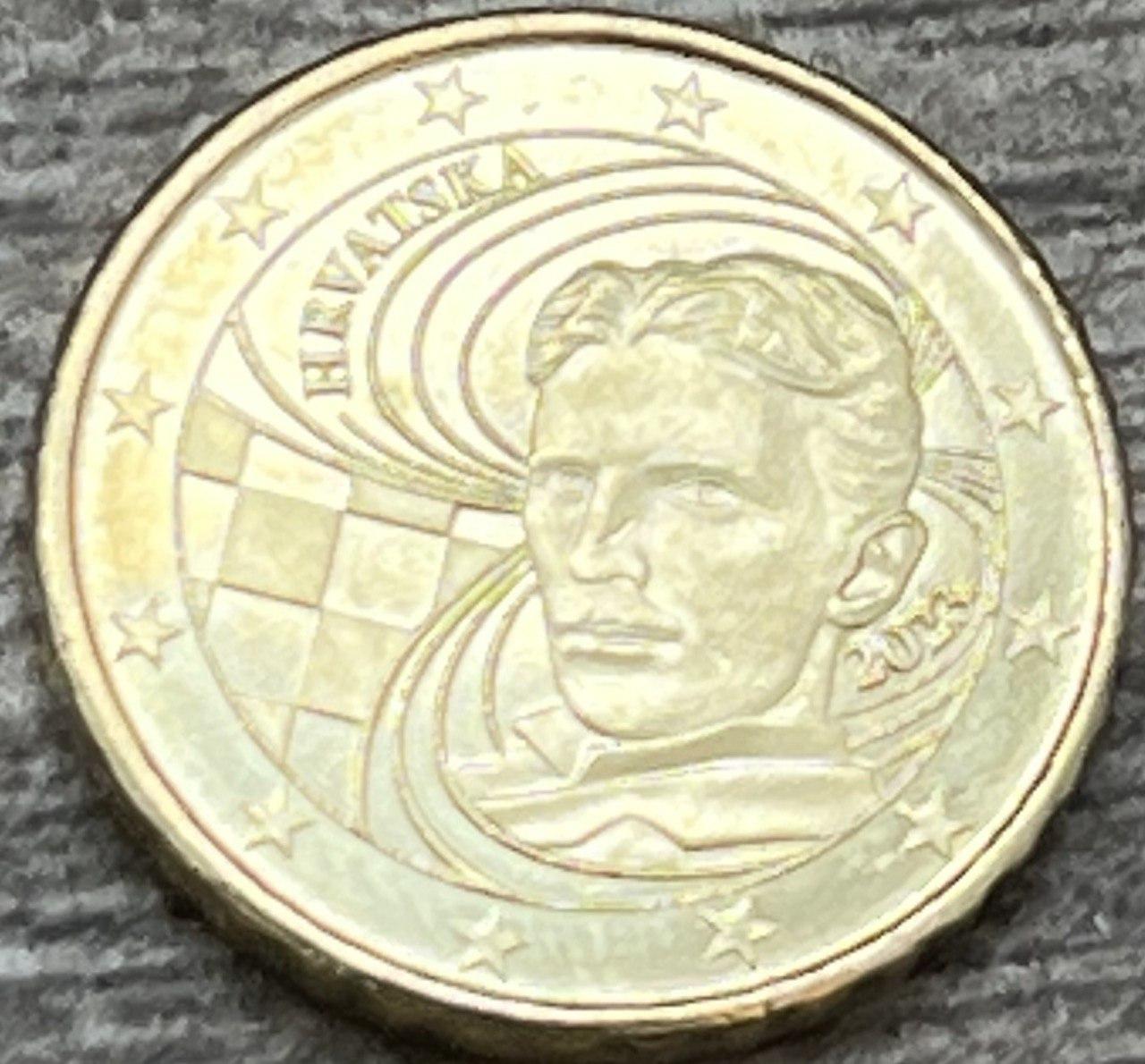 Монета Хорватії 10 євроцентів 2023 г, фото 1