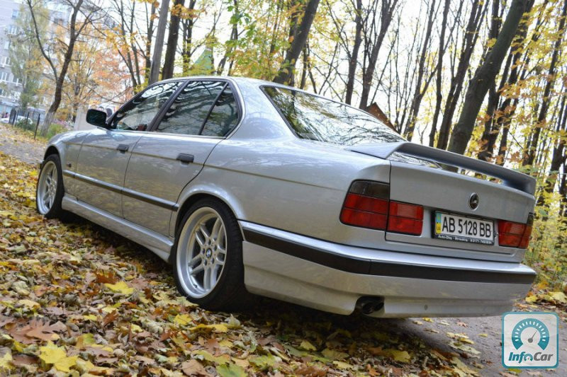 Накладка на задній бампер BMW E34 "Schnitzer", Спідниця задня BMW E34