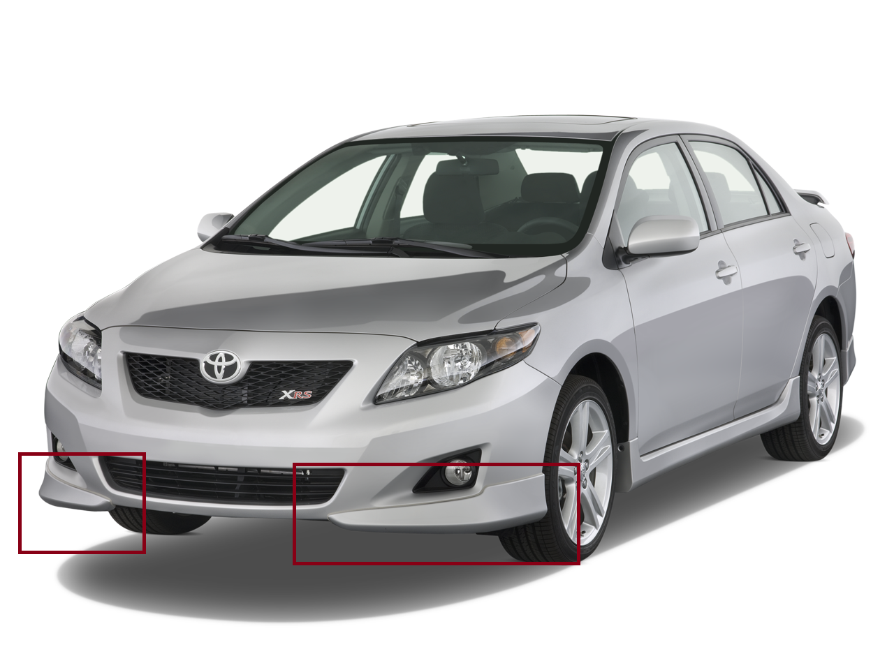 Накладка на передний бампер Toyota Corolla (2006+)