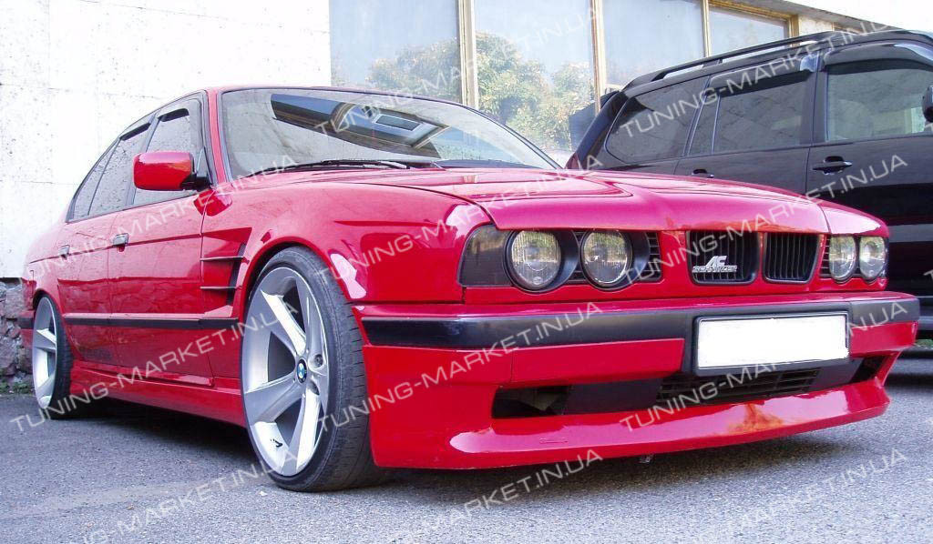 Накладка на передній бампер БМВ Е34 "АС Schnitzer", Спідниця передня BMW E34