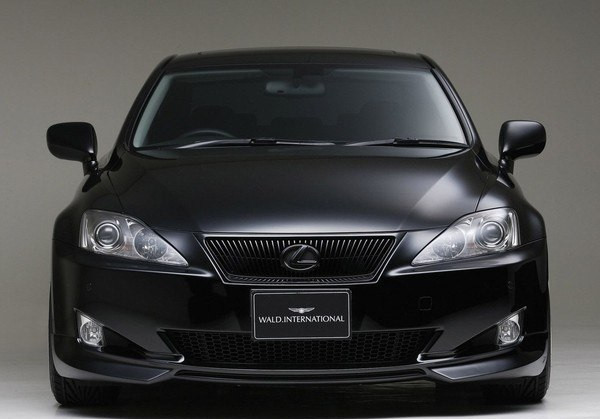 Накладка Wald на передній бампер Lexus IS 250, 350, Губа Валд передня Лексус