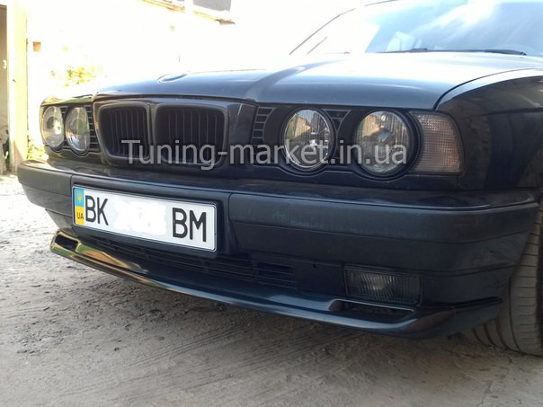 Накладка на передній бампер БМВ Е34 "M-Teх", Спідниця передня BMW E34