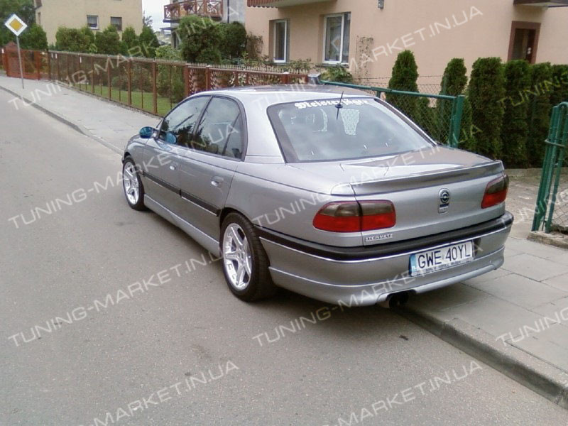 Накладка на задній бампер для Opel Omega B "Steinmetz", Губа Опель Омега Б