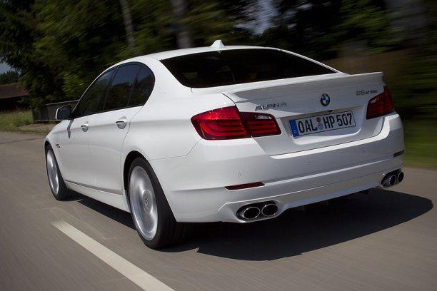 Накладка на задній бампер Alpina для BMW 5 F10, губа Альпіна БМВ Ф10