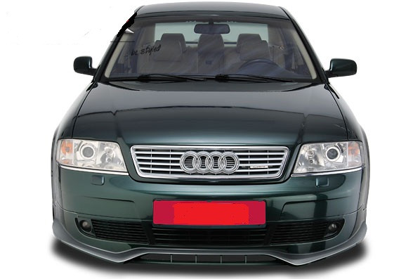 Накладка на передний бампер Audi A6 C5 (97-01) Юбка Ауди А6 Ц5