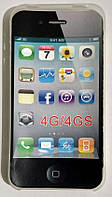 Силиконовый чехол для iPhone 4G "0,75 mm" White