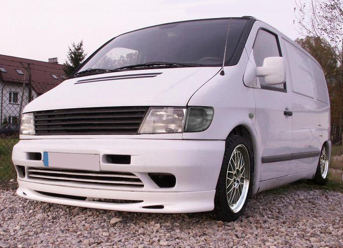 Накладка на передній бампер Mercedes Vito W638, Губа передня Мерседес Віто 638