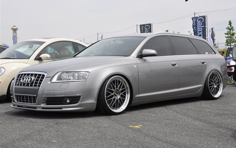 Накладка на передній бампер Audi A6 C6 (04-08) ABT, Губа Ауді А6 Ц6