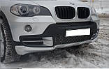 Накладка на передній бампер BMW X5 E70, Губа передня БМВ Х5 Е70, фото 5