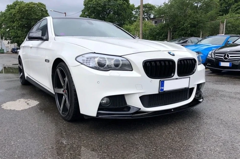 Накладка на передній бампер БМВ Ф10/Ф11 M-Tech M-Permormance, Губа передня BMW F10/F11