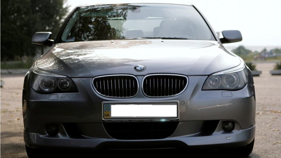 Накладка на передній бампер Шніцер для BMW 5 E60, Губа перед БМВ Е60 Schnitzer