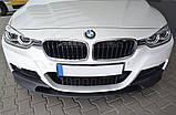 Накладка на передній бампер БМВ 3 Ф30 Ф31 M-Performance, Губа передня BMW F30 F31, фото 2