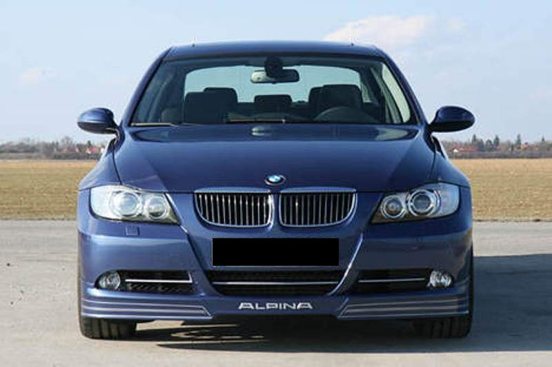Накладка на передній бампер Alpina для BMW 3 E90 (05-08), Губа на БМВ Е90