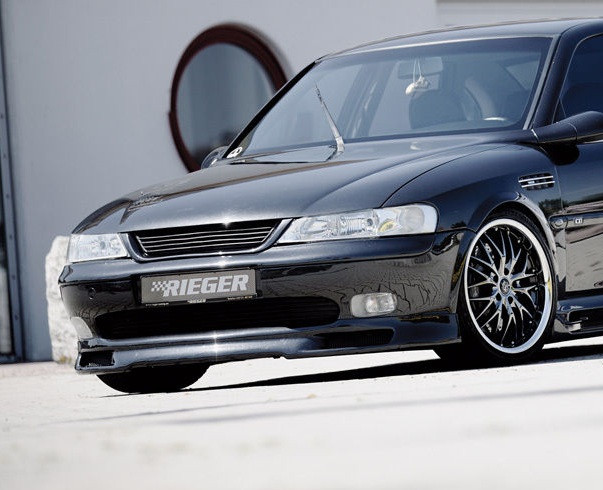 Накладка "Rieger" на передній бампер Opel Vectra B, Губа передня Опель Вектра Б