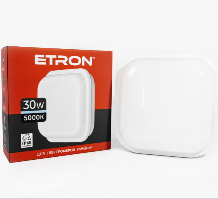 Світильник світлодіодний ETRON Communal 1-ЕСР-513-S 30W 5000К square