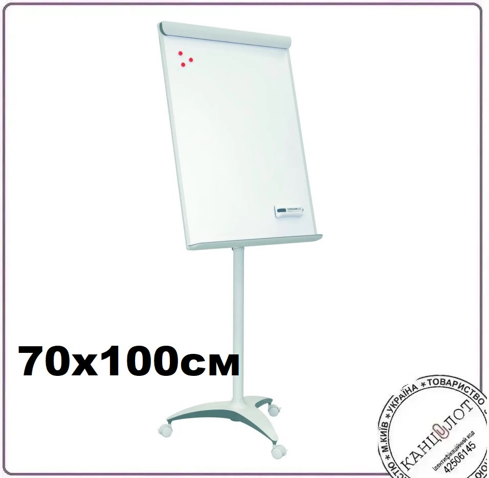 Фліпчарт 70х100см на колесах МОБІЛЧАРТ GREY (TF21), фото 1