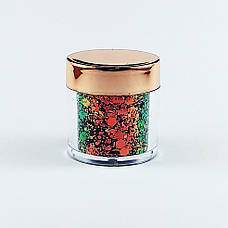 ГЛІТЕР СУХИЙ ГОЛОГРАФІЧНИЙ CHAMELEON CHUNKY GLITTER 10 ml, фото 2