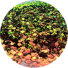 ГЛІТЕР СУХИЙ ГОЛОГРАФІЧНИЙ CHAMELEON CHUNKY GLITTER 10 ml, фото 3