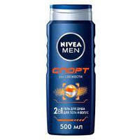 Гель для душу Nivea Men Sport 3 в 1 для тіла, обличчя, волосся, 500 мл