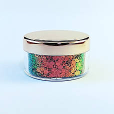ГЛІТЕР СУХИЙ ГОЛОГРАФІЧНИЙ CHAMELEON CHUNKY GLITTER 30 ml, фото 2