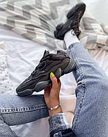 Женские кроссовки Adidas Yeezy 500 Black Grafit