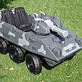 Дитячий електромобіль Танк Patriot (сірий колір), фото 3