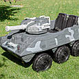 Дитячий електромобіль Танк Patriot (сірий колір), фото 4