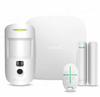 КОМПЛЕКТ ОХОРОННОЇ СИГНАЛІЗАЦІЇ AJAX STARTERKIT CAM PLUS WHITE