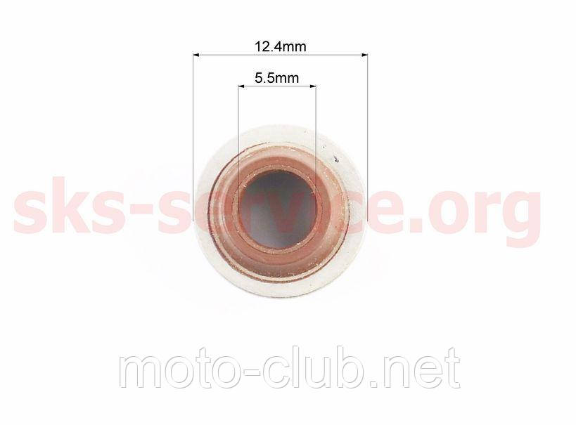 Сальник клапана для мотоблока з двигуном 178F (D-12,4 мм) Тип No2, фото 1