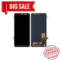 LCD Samsung A730 Galaxy A8 Plus (2018) with touch screen black (TFT Premium)