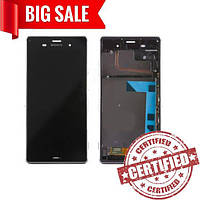 LCD Sony D6603 Xperia Z3 with touch screen and frame black