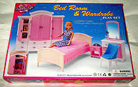 Лялькові меблі Глорія Gloria 24014 Неймовірно гарна спальня Барбі