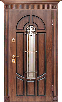 Вхідні двері зі склом модель Zariela Glass (вулична плівка на 2 сторони) комплектація COTTAGE