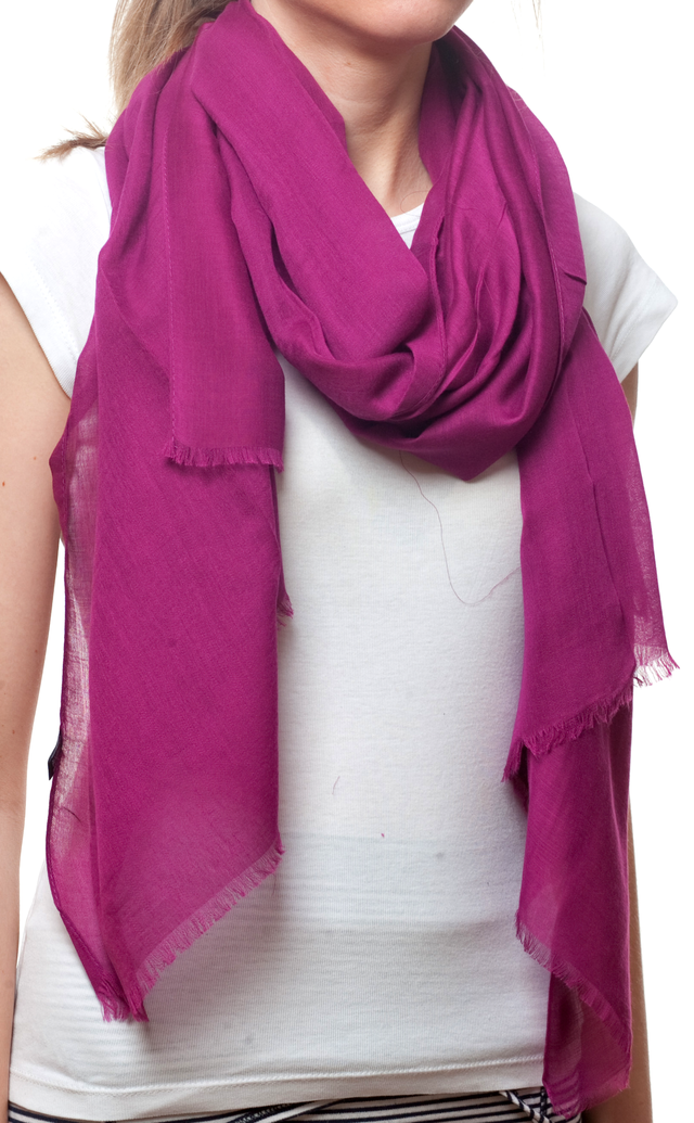 Жіночий ліловий шарф Легкий бриз 2