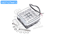 Фара LED прямоугольная 27W, 16+36 ламп, 107*109мм, комб. луч 12/24V 6000K, 3600Lm (LITLEDA, JUBANA) 453701084