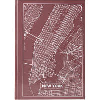 Книга записная Axent Maps New York А4 у твердій обкладинці 96 аркушів у клітинку (8422-543-A)