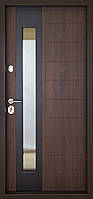 Вхідні двері зі склом модель Ufo (Квіти RAL + вулична плівка) комплектація COTTAGE, фото 8