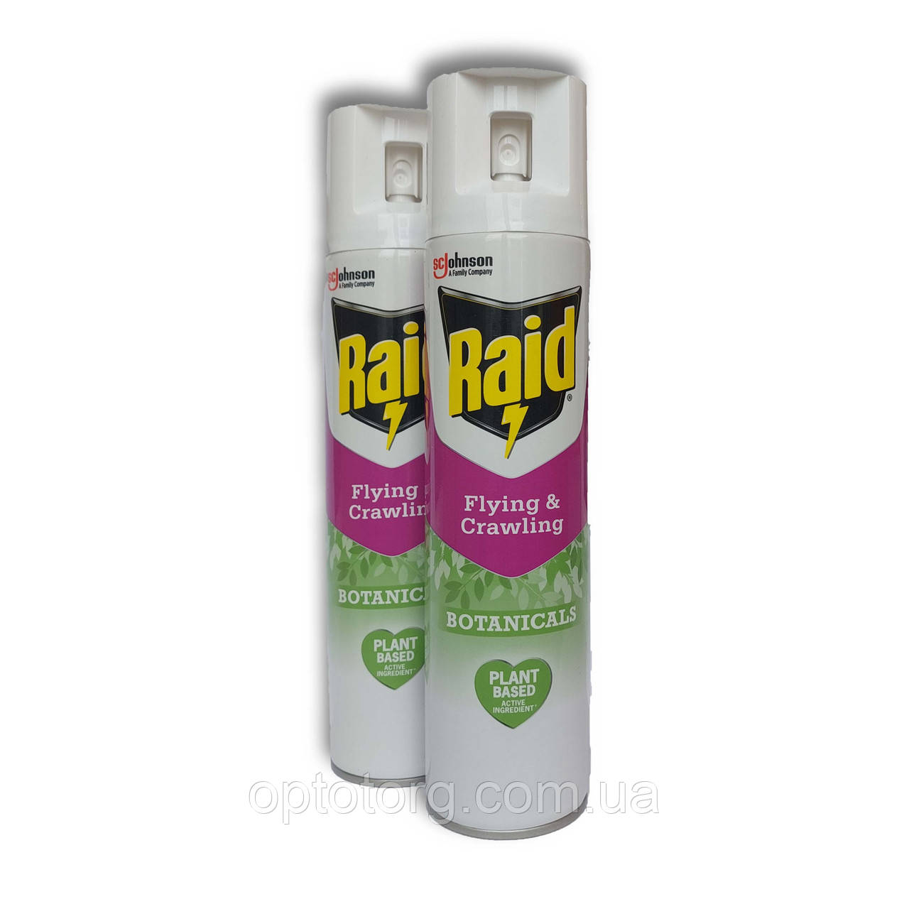 Аерозоль універсальний від усіх видів літаючих та повзаючих комах Raid Botanicals 300мл
