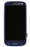 Модуль (сенсор + дисплей) Samsung I9300 Galaxy S3 dark blue + frame (TFT)