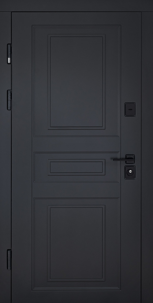 [Складська програма] Вхідні двері з терморозривом модель Scandi (колір RAL 7021 + Білий) комплектація COTTAGE