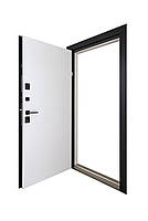 [Складська програма] Вхідні двері з терморозривом модель Scandi (колір RAL 7021 + Білий) комплектація COTTAGE, фото 3