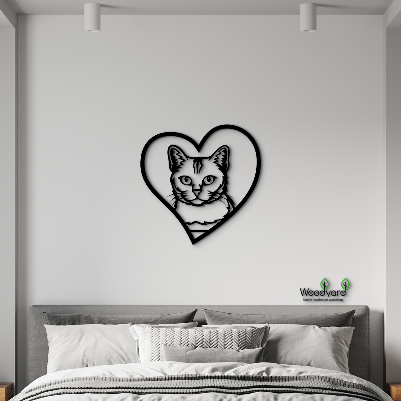 Панно Heart Бурмила 20x20 см - Картини та лофт декор з дерева на стіну., фото 1