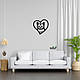 Панно Heart Бурмила 20x20 см - Картини та лофт декор з дерева на стіну., фото 5