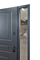 Двері з терморозривом модель Scandi (Квіт RAL 7021 + Біла) — розмір до 1400*2050, фото 7