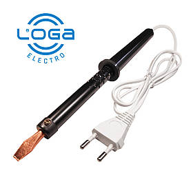 Паяльник 80Вт з ручкою з термостійкого пластику та мідним жалом 6*75 мм LOGA