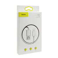 Кабель швидкого заряджання Baseus USB - Lightning 2.1A 100 см White (CALUN-02), фото 6