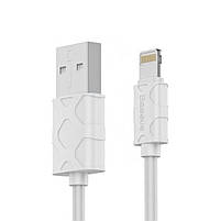 Кабель швидкого заряджання Baseus USB - Lightning 2.1A 100 см White (CALUN-02), фото 4