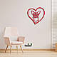 Панно Heart Шартрез короткошерстний 20x20 см - Картини та лофт декор з дерева на стіну., фото 5