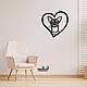 Панно Heart Шартрез короткошерстний 20x20 см - Картини та лофт декор з дерева на стіну., фото 7