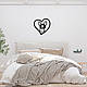 Панно Heart Корніш-рекс 20x20 см - Картини та лофт декор з дерева на стіну., фото 6